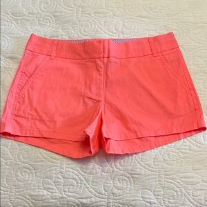NWT J. Crew Pink Chino Shorts Tailored Cotton Blend size 4